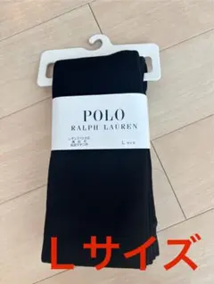 新品！定価2970円　ポロラルフローレン　裏起毛　10分丈レギンス　Ｌサイズ　黒