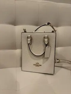 美品　COACH 2WAY ショルダーバッグ ホワイト
