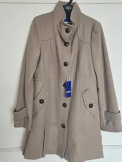 新品 原宿限定 Burberry Blue Label プリーツウールコートのサムネイル