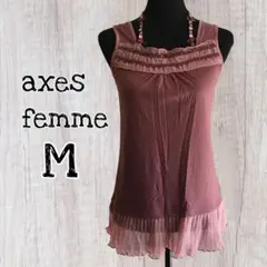 axes femmeトップス ホルダー付きタンクトップ Mサイズ/USED