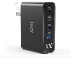 100W 急速充電器 PD充電器Type-c 4台同時充電LEDディスプレイ搭載