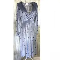 お値下げ★コーデュロイ　ドット柄　ワンピース