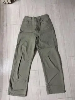 オリーブグリーン デニムパンツ Mサイズ