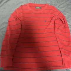 POLO RALPH LAUREN ワッフルニット レッド M