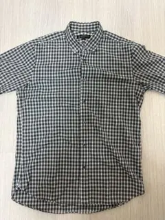 BEAUTY & YOUTH 半袖チェックシャツ Mサイズ