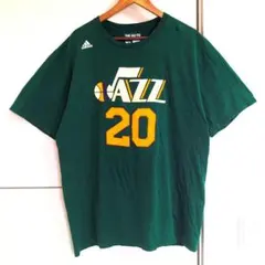 ユタジャズ ヘイワード 両面プリントTシャツ NBA バスケ 古着 adidasのサムネイル
