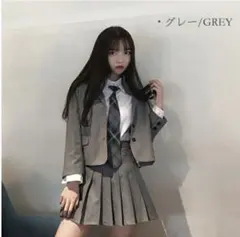 【訳あり】卒業式 女の子 グレー ２点セット スーツ