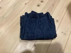 無印良品　綿麻デニムタックワイドパンツ