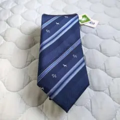 Kaepa ネイビー ストライプ ネクタイ