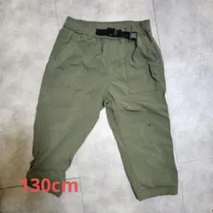 130cm オリーブグリーン ハーフパンツ