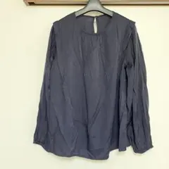 MERICAN HOLIC 長袖ブラウス ネイビー Mサイズのサムネイル