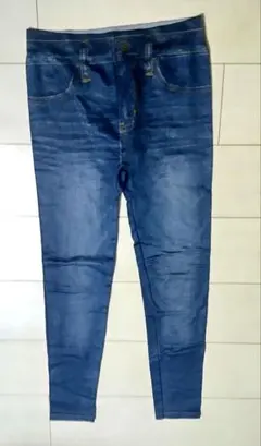 デニム風　レギンススパッツ　Mサイズ