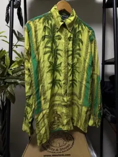 90S VERSACE JEANS COUTURE 長袖シャツ 総柄　ターザンのサムネイル