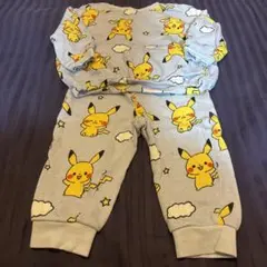モンポケ ピカチュウ ベビースェットパジャマ 90cm 中古品