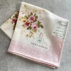 未使用　ローラアシュレイ 大判ハンカチーフ ひざ掛け 花柄