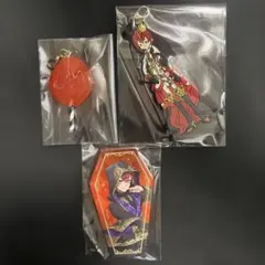 ツイステ リドル・ローズハート キャンディキーホルダー 缶バッジ ラバーチャーム