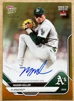 PSA9】50枚限定ToppsMLB Mason Miller RC直筆サイン