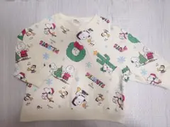 スヌーピー　ピーナッツ　トレーナー　クリスマス　90センチ