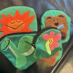 Daisuke Kondo サガラ刺繍 ミニポーチ 4種セット