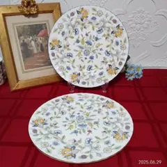 ミントン 花柄 皿 2枚セット - メルカリ