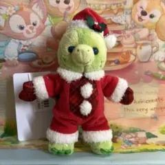 ディズニー　2024 クリスマス　オルメル　ぬいぐるみバッジ　ディズニーシー