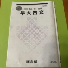 早大古文 2025 テキスト 河合塾 河合塾 古典サブテキスト 2025｜Yahoo!フリマ（旧PayPayフリマ）