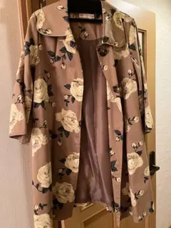 BEAMS HEART 花柄ロングワンピース