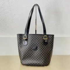 セリーヌ マカダム柄 トリオンフ ロゴ トートバッグ　i17638