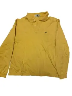LACOSTE 長袖ポロシャツ イエロー LL