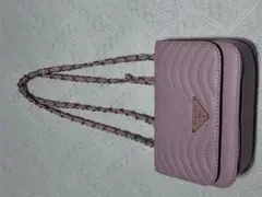 ピンク チェーンショルダーバッグ