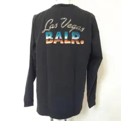 美品△BALR. ボーラー 長袖Tシャツ ロンT ブラック バックプリントのサムネイル