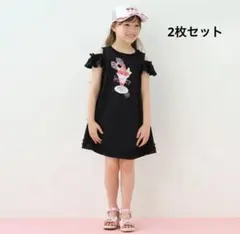 メゾピアノ　パフェ肩開きカットワンピース2枚セット