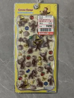 正規品♡おさるのジョージ♡プチドロップステッカー