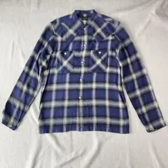 尼爾斯 needles 漸層格紋 西式襯衫 S