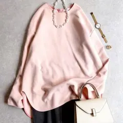 人気 ヨリ Yori ダブルクロスTee ブラウス ピンク フォーマル 洗える