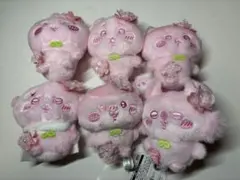 ちいかわ　ぬいぱれっと　さくらいろマスコット　全6種セミコンプリートセット ①