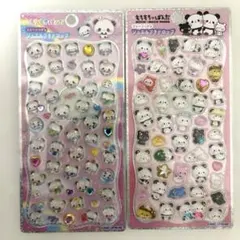 もちもちぱんだ ジュエル プチドロップ シール ストーンつき　2枚セット