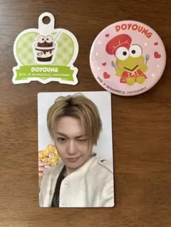 TREASURE ドヨン トレカ・缶バッジ・ストロータグ　はぴだんぶいcafe