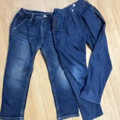 柔らかデニムパンツ 2本まとめ