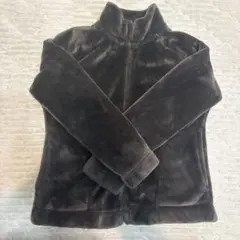 無印良品 MUJI フリースジャケット　ダークブラウン　着る毛布ジャケット