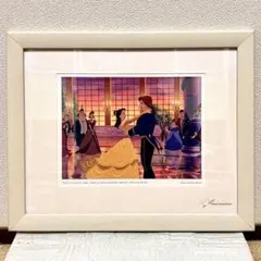 【希少6枚セット】美女と野獣 リトグラフ アートフレーム 額装品 アクリル板