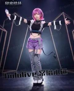 新品♡ホロライブ 常闇トワ ウィッグ コスプレ vtuber ショートボブ