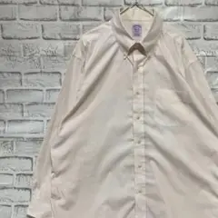 ブルックスブラザーズ長袖シャツ！ピンクL 909