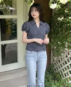 spinns スキッパーネック半袖シャツのサムネイル