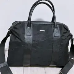 【美品】フェラガモ　ボストンバッグ　2WAY ショルダー　折りたたみ　レザー 美品】フェラガモ ボストンバッグ 2WAY ショルダー 折りたたみ