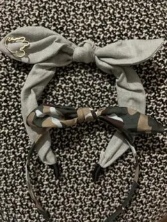 カチューシャ　ミニーちゃん& 迷彩柄