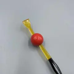 233ヴィンテージ 樹脂　赤と黄色のかんざし