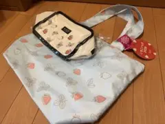 KALDI いちご柄エコバッグ 2026