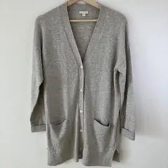 Gap グレー Vネック ロングカーディガン M カーディガン