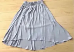 高見え みずいろ ライトブルー スカート ロングスカート 美脚 レディース 水色